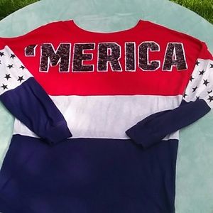 Victoria's Secret PINK 'MERICA long sleeve